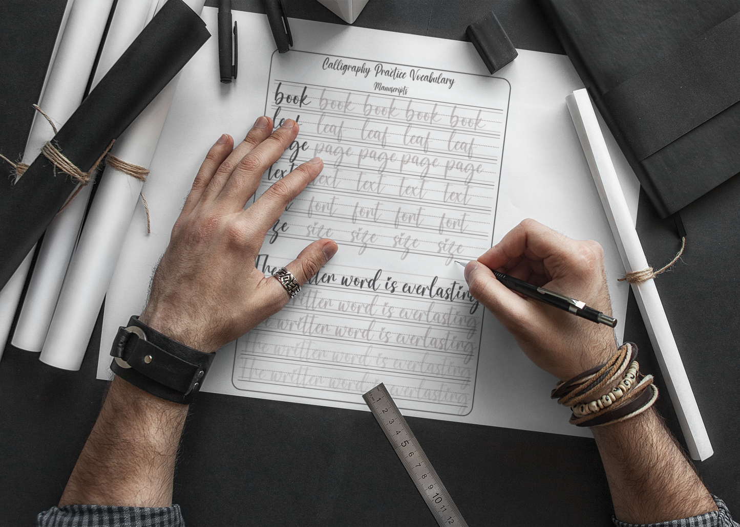 Calligraphy Workbook for Beginners: Simple and Modern Handwriting