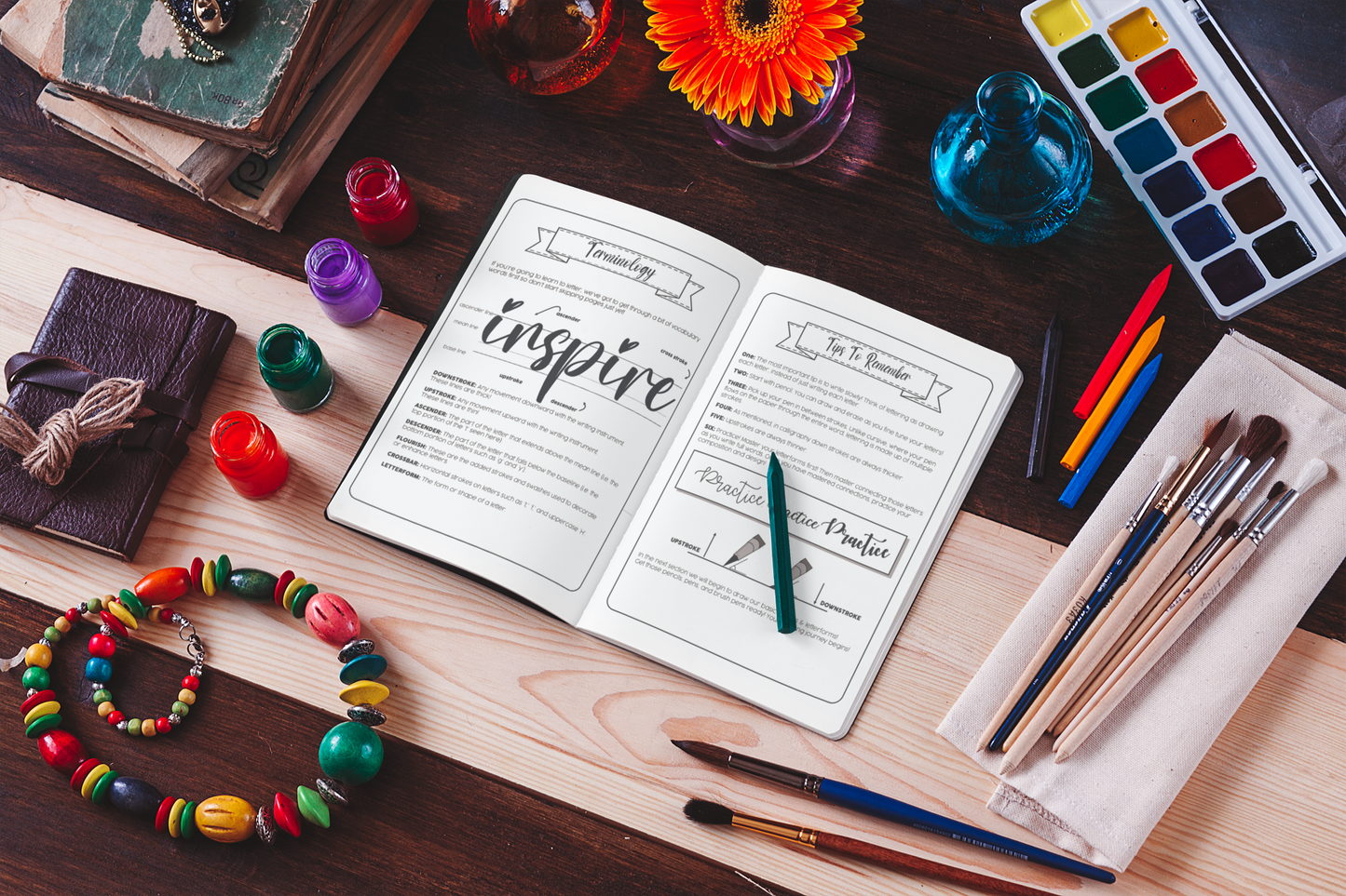 Calligraphy Workbook for Beginners: Simple and Modern Handwriting