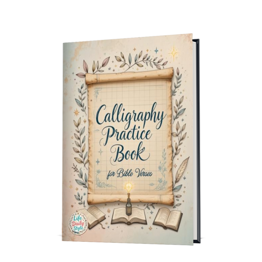 Calligraphy Practice Book with Bible Verses